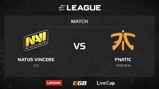 NaVi vs Fnatic map 2 train ELEAGUE Season 1 [upl. by Kit]