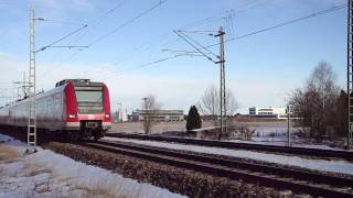 MünchenFreiham Ein ET423 am Bahnübergang [upl. by Casteel]