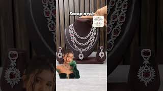 🥰Necklaces With diamondsnpearls 🥰 jewelry viral kundan reels video glam diamond diamonds [upl. by Melody170]