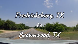 Fredricksburg Texas to Brownwood Texas [upl. by Amrac]