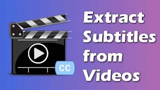 How to Extract Subtitles from Video MKV MP4 MOV [upl. by Souza]