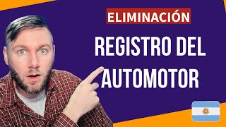 ❌ ELIMINACIÓN del 40 de los REGISTROS DEL AUTOMOTOR 🔥 [upl. by Lrak]