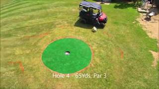 RodGusta 6 Hole Par 3 FootGolfChipping Backyard Golf Course [upl. by Carney]