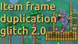 Terraria 1411 duplication glitch item frame 20 short clip version PC patched with 1412 [upl. by Barth188]