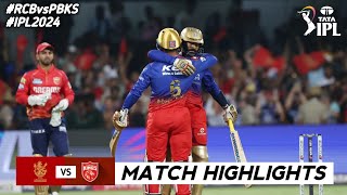 RCB vs PBKS 6th Match IPL 2024 Highlights  IPL Highlights 2024  RCB vs PBKS highlights today [upl. by Treacy610]