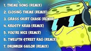 BEST SPONGEBOB SQUAREPANTS SONGS MIX 1 REMIXES  ZEESLOW [upl. by Landre]