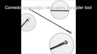 Comedonenlepeltje Meeeters verwijderen Blackhead extractor Comedonen lepel [upl. by Matthieu]