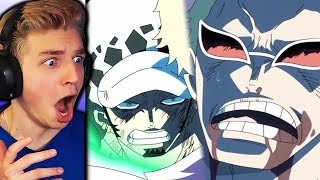 LAW GAMMA KNIFE VS DOFLAMINGO one piece reaction [upl. by Al]