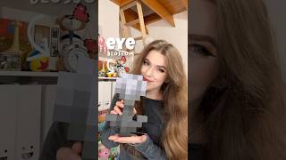 Making minecraft EYEBLOSSOM flower in real life 🖤 [upl. by Coumas97]