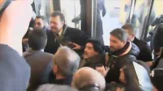 Diego Maradona Mobbed In Italy On Return To Naples [upl. by Darreg42]