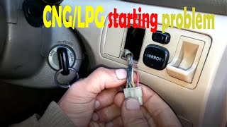 CNGLPG CAR START SWITCH PROBLEMStart car direct on CNGpetrol  M Arif [upl. by Trilly]