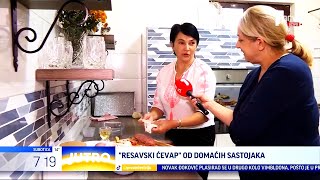 Jutarnje uključenje za TV PRVA  quotResavski ćevapquot od domaćih sastojaka TV KCN 03072024 [upl. by Eugnimod286]