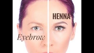 Henna eyebrows  Stilizare si corectare sprancene cu hena [upl. by Tomasz]