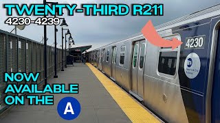 NYC Subway Twentythird R211 enters service on the A line 72424 [upl. by Nirmak942]