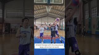 Armand Gorospe with the wrap around layup almost but not quiteOLeague GloriaADios [upl. by Ier]