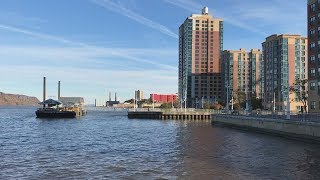 Exploring Yonkers New York Pier And Downtown Waterfront Area [upl. by Eerahs]