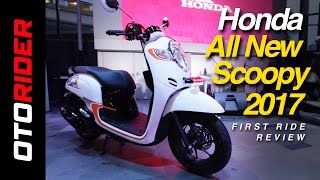 Honda All New Scoopy 2017 First Ride Review  Indonesia  OtoRider [upl. by Alegnad]