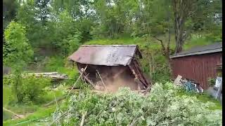 Range Rover P38 M57 Pulling down the shed take 2 [upl. by Aeresed]