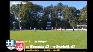 sv Warmunda o23  vv Noordwijk o23 04 06 ⚽💥 highlights voetbal noordwijk [upl. by Amaj]