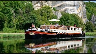 Hotel Barge Luciole  Cruise on the Nivernais Canal France [upl. by Petrie]