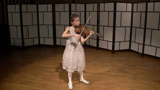 Lin Tokura age 12 Wieniawski Henryk Etude Caprice Op 18 No4 [upl. by Vokaay]