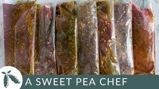 7 Best Steak Marinades Freezer Ready Meal Prep [upl. by Elaynad37]