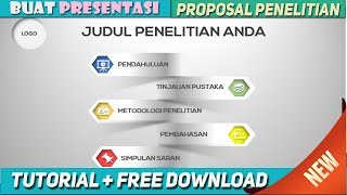 Cara Membuat Presentasi untuk Proposal di Skripsi Thesis Disertasi part 2 [upl. by Merl]