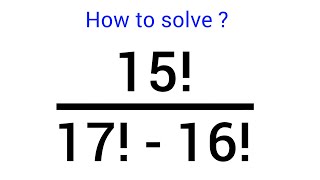 A Nice Math Problem with Factorial [upl. by Sheedy]