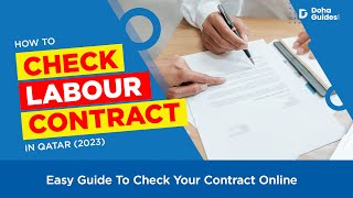 How To Easily Check Your Labour Contract Online in Qatar 2023  DohaGuidescom [upl. by Valdas]