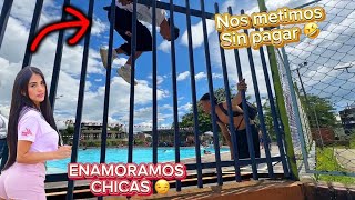 Nos metimos a una piscina sin pagar y enamoramos chicas [upl. by Llehcear463]