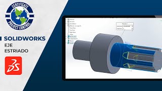 ¿Cómo dibujar un Eje Estriado shaft620  SolidWorks [upl. by Acinomahs]