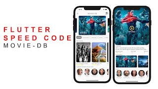 Flutter Speed Coding  Create Movie DB App using Flutter [upl. by Anaujnas]