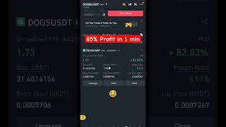 Crypto trading Live on Binance 85 Profit in 1 minute trading crypto cryptotrading [upl. by Saibot]