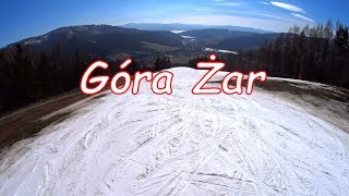 Góra Żar trasa narciarska  odcinek dla narciarzy i paralotniarzy [upl. by Hairem859]