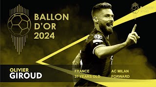 BALLON DOR 2024  OLIVIER GIROUD  HOW THE OLD MAN CARRYING AC MILAN [upl. by Lartnom]