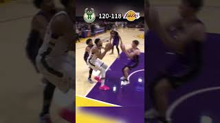 CLUTCH DLO👀 the FANTASTIC FINISH to Bucks and Lakers in LA nba dangelorussell highlights [upl. by Eimmac]