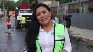 Supervisa Blanca Merari desazolve de pozos de absorción de Puerto Morelos [upl. by Noyr781]