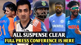 IND vs SL Gautam Gambhir press conference highlights Relationship with virat Kohli Hardikgaikwad [upl. by Haggai]