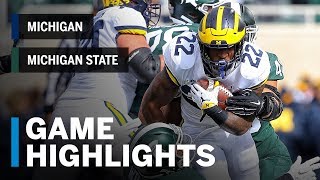 Highlights Michigan at Michigan State  Big Ten Football [upl. by Anear112]