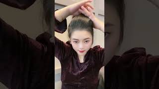 Quick and easy girls hairstyle 💙✂️ Short hair style amplong hair style shorts tutorial tiktok [upl. by Sagerman]