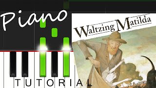 Waltzing Matilda  Easy Piano Tutorial [upl. by Brentt]