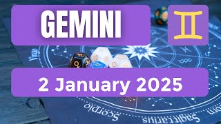 Gemini horoscope  Gemini Horoscope for Today 2 January 2025 [upl. by Genevra967]