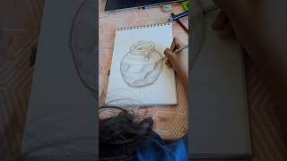 Pt1Pot Drawing art youtubeshorts aritist artdrawing shorts potdrawing pencilsketch [upl. by Sokem731]