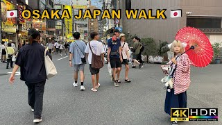 4K Osaka Walk 🇯🇵NambaNihonbashiDotonboriJapanWalking [upl. by Imij]