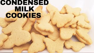 EGGLESSHOW TO MAKE CONDENSED MILK COOKIES AT HOME ll EASY amp QUICK CONDENSED MILK COOKIES RECIPE [upl. by Attevroc]