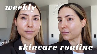 Moja TYGODNIOWA SKINCARE ROUTINE✨🥰 cera mieszana  tłusta [upl. by Legge212]