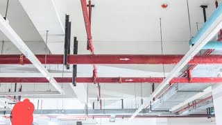 Fire fighting system in building construction work full video  part 1 [upl. by Sig]