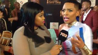 Relebogile Mabotja chats to Masechaba Ndlovu at the SAFTAs11 [upl. by Eisdnyl]