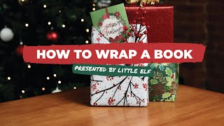 How to Wrap a Book  Presented by Little ELF [upl. by Nats]