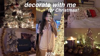 DECORATING MY ROOM FOR CHRISTMAS 2024  decor shopping decorating amp room tour [upl. by Dugas7]